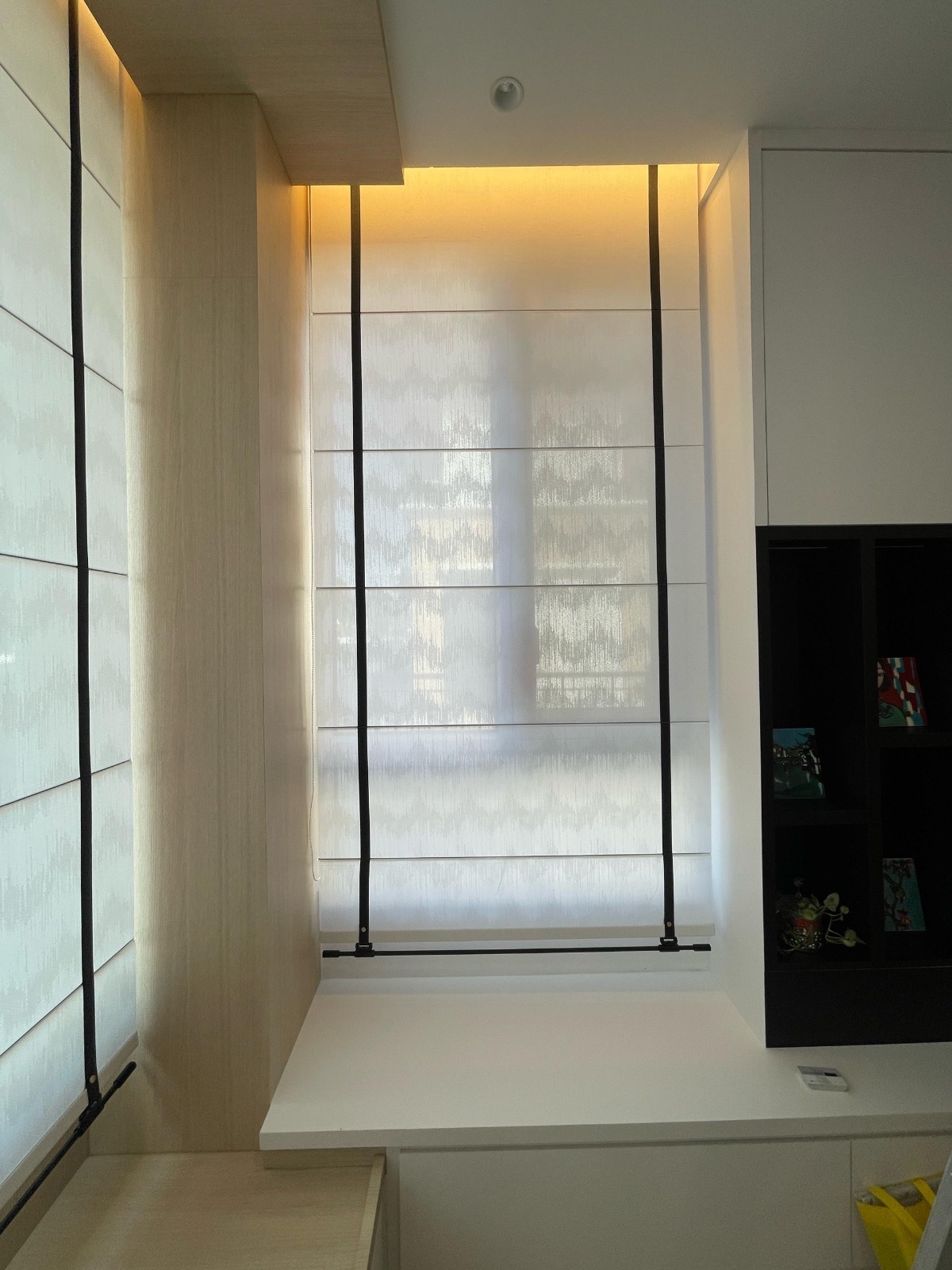 Roman Blinds with Deco Rod system