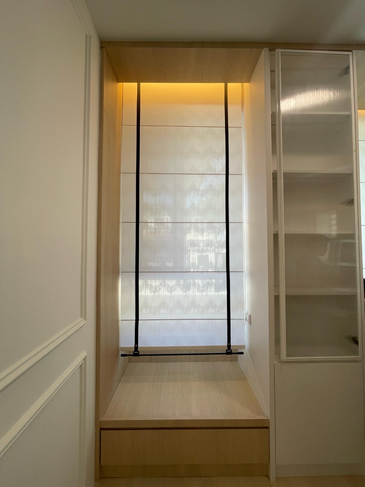 Roman blinds with Deco Rod system 