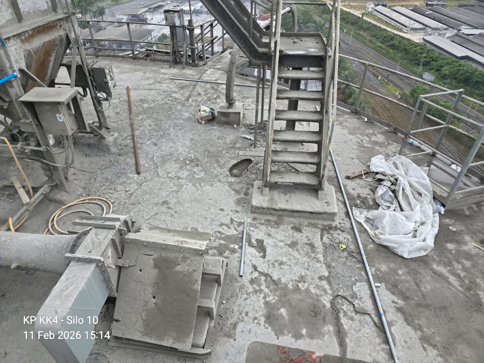 Condition Of The Existing Facilities Roof Before Commencement Of The Re-waterproofing Work