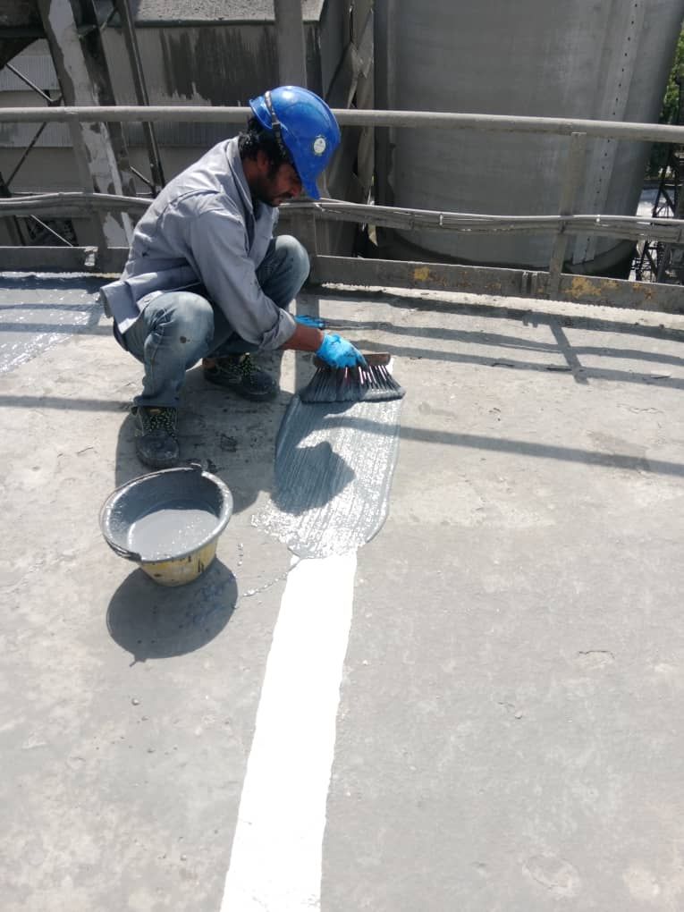 Over The Sealanted Panel Joint, To Enhance With 2 Coats Of Waterproof Coating With Reinforcement Of Fibre Mesh