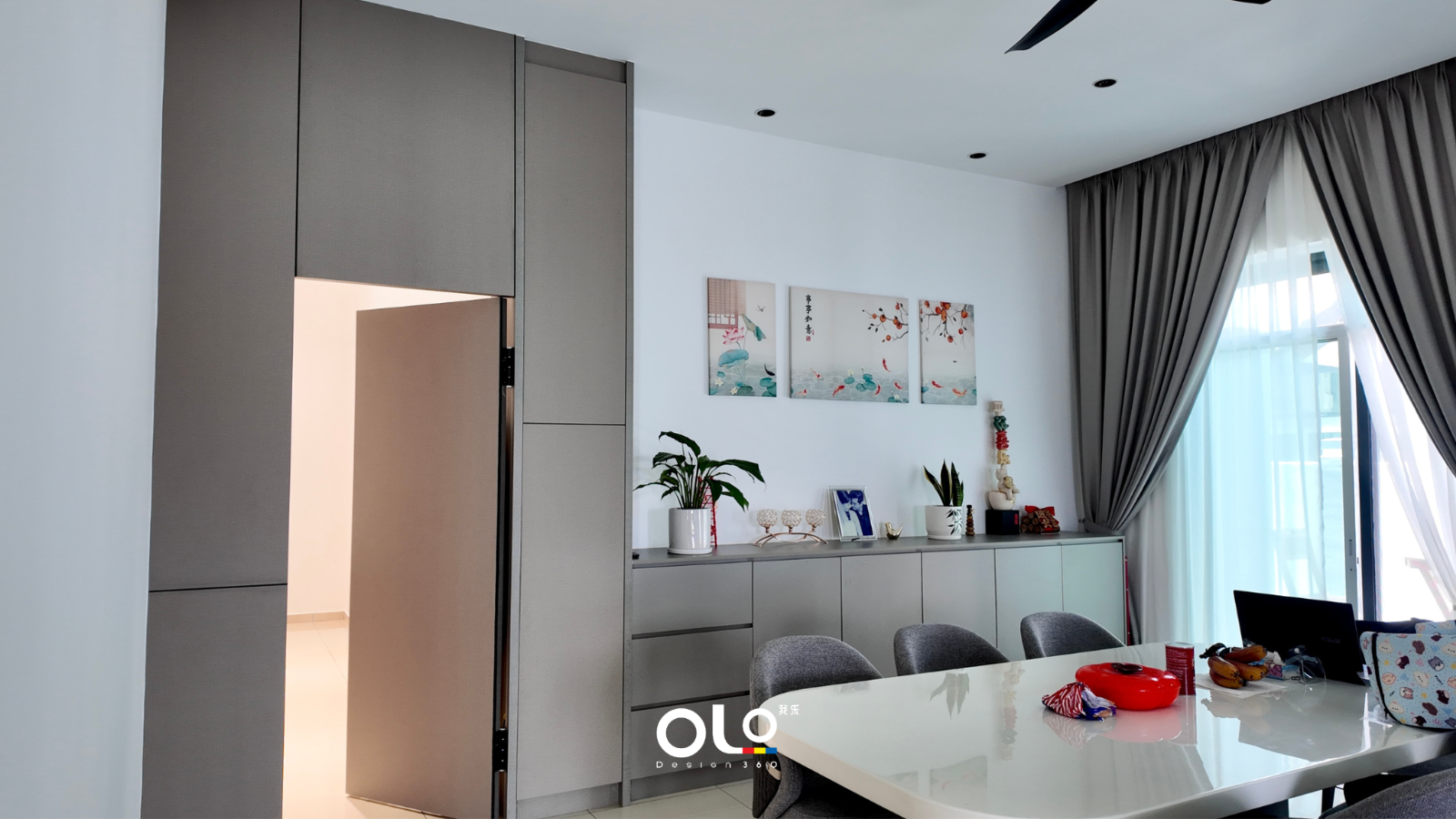 Hidden Door and Storage Cabinet