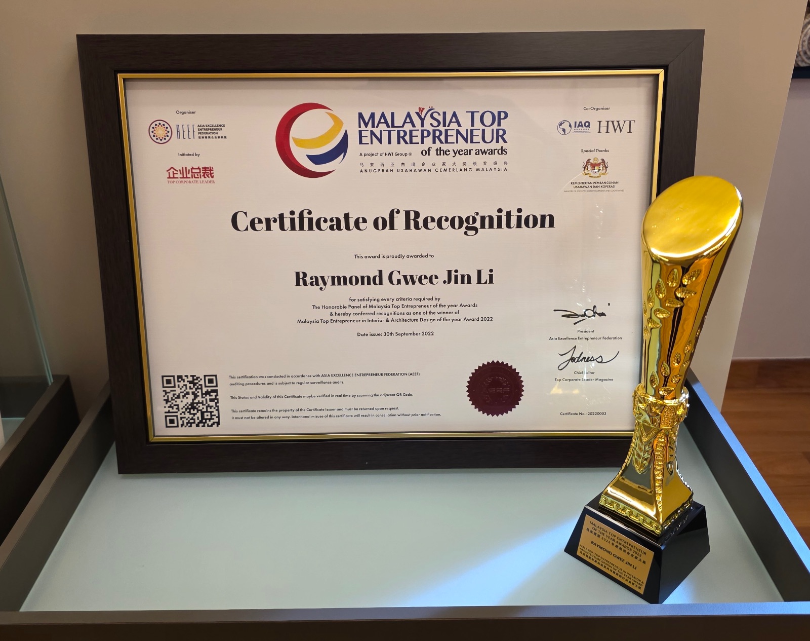 Top Entrepreneur Of The Year