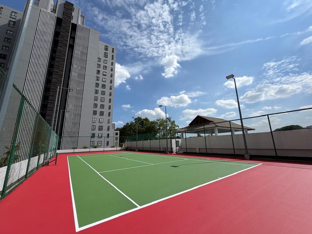 Tennis Acrylic Hard Court Resurfacing Work Completed