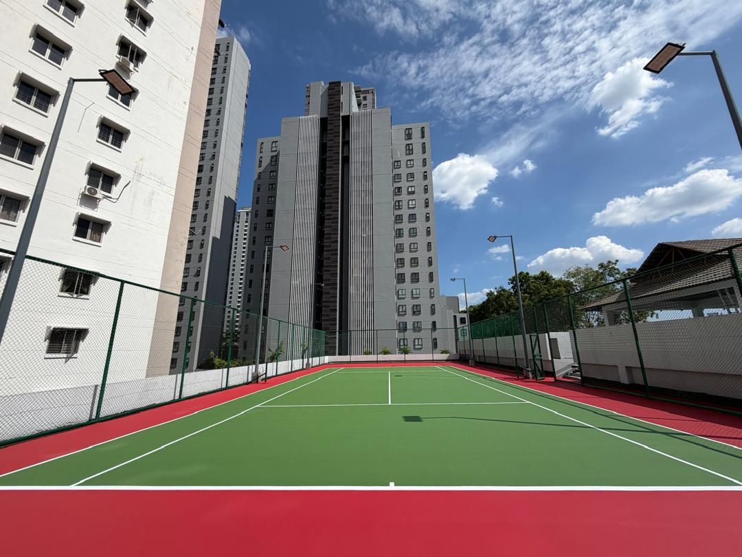 Tennis Acrylic Hard Court Resurfacing Work