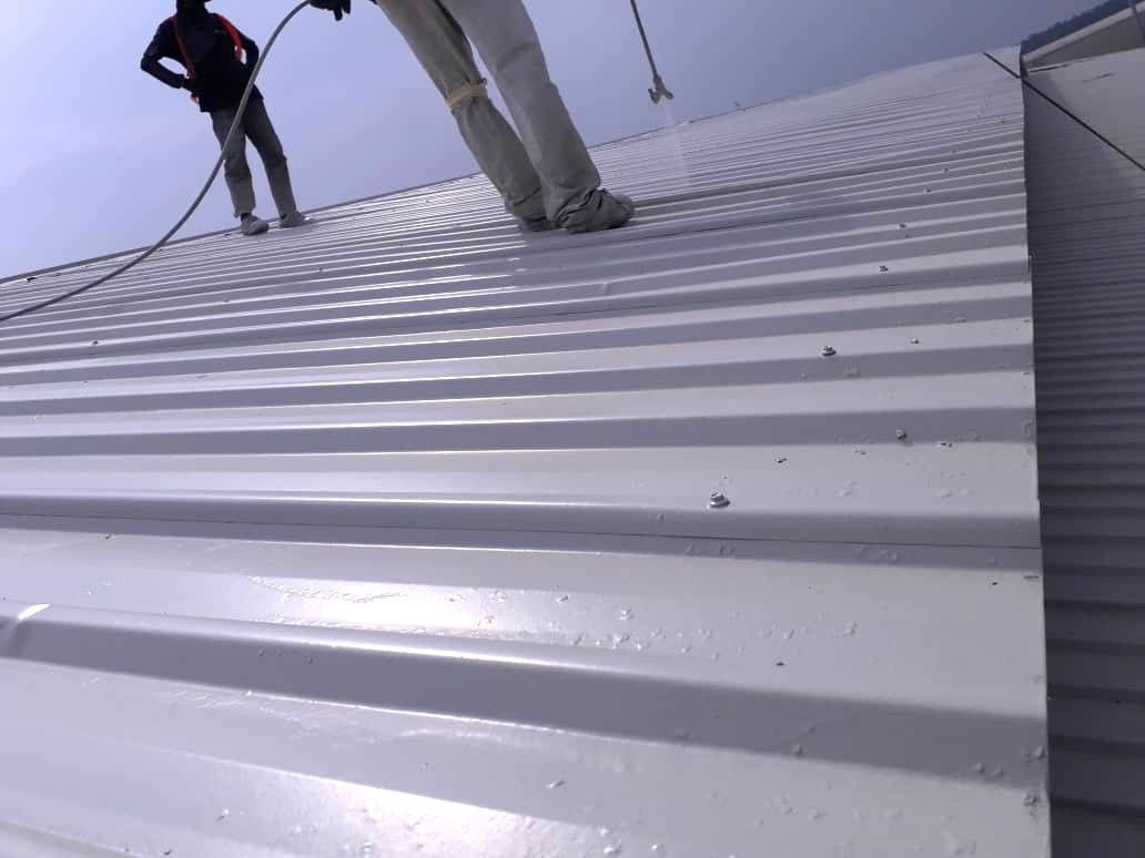 Application Of 2nd Coat Of Protective Coating By Airless Spray
