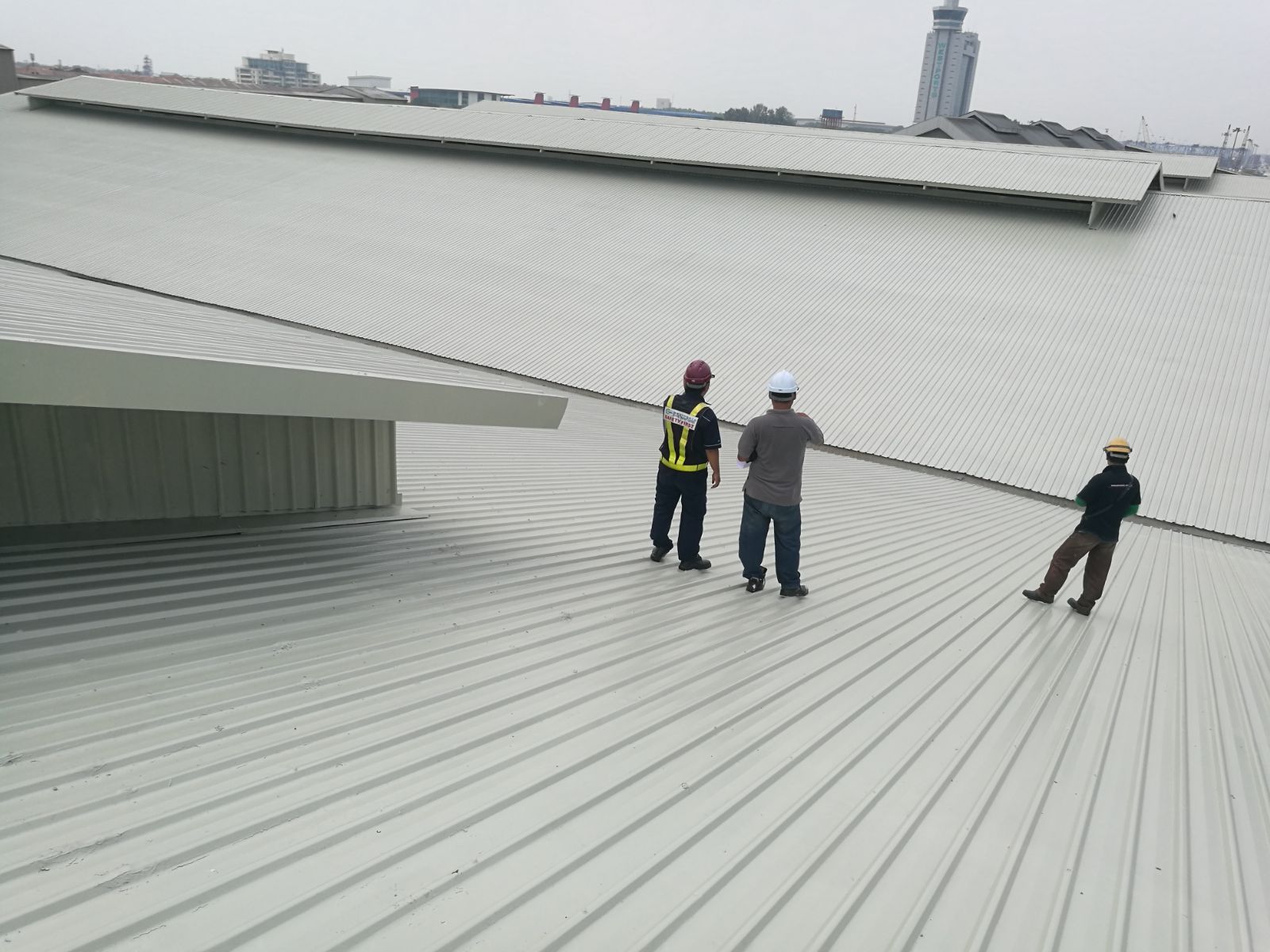 The Handover Process For The Roof Coating Work Is Underway