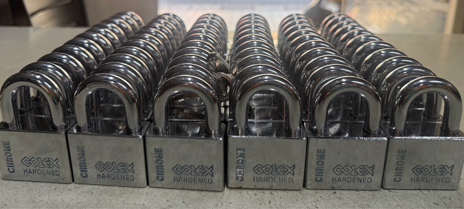 66 x COLEX 50mm Padlock with Key Alike System 