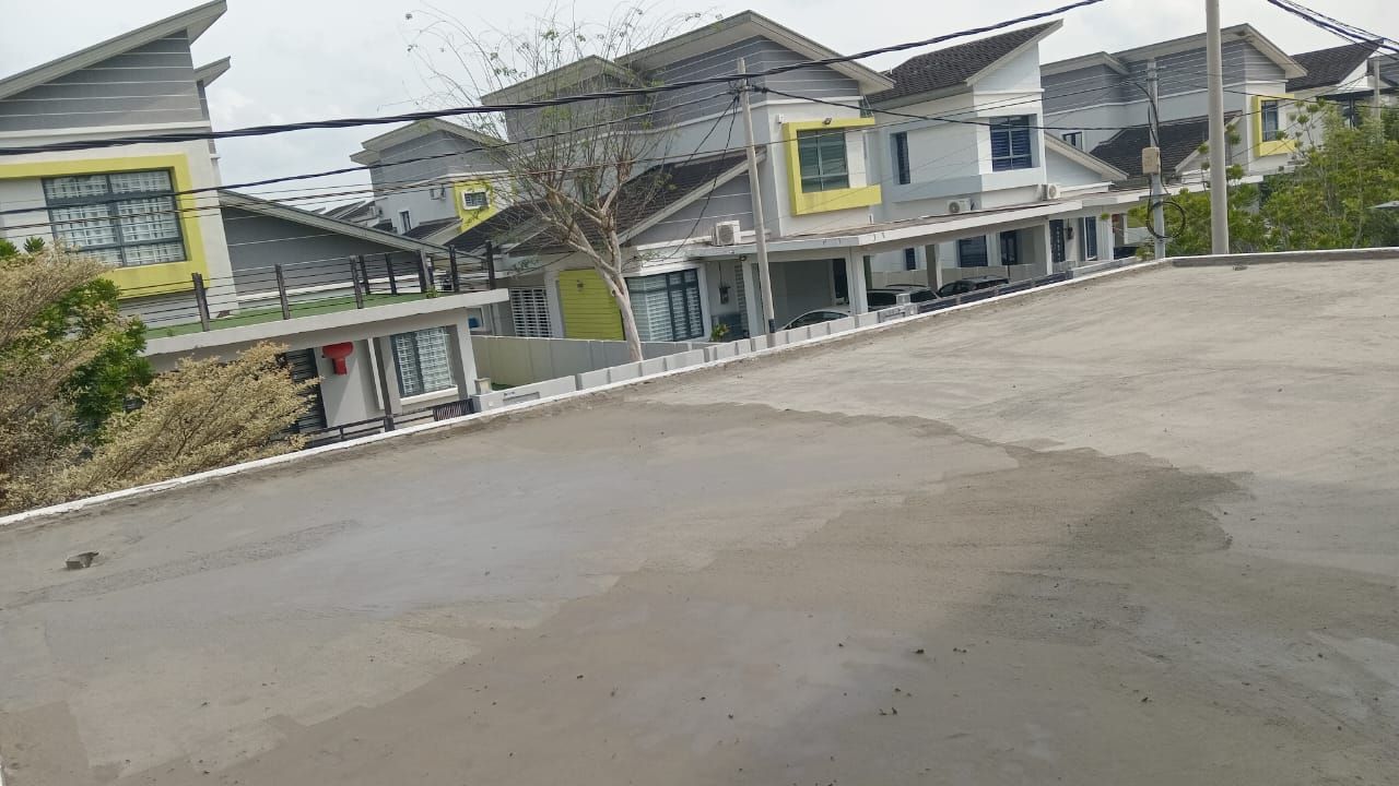 Protective Screed Over The Waterproofing Membrane 【Krubong Samarinda Melaka】