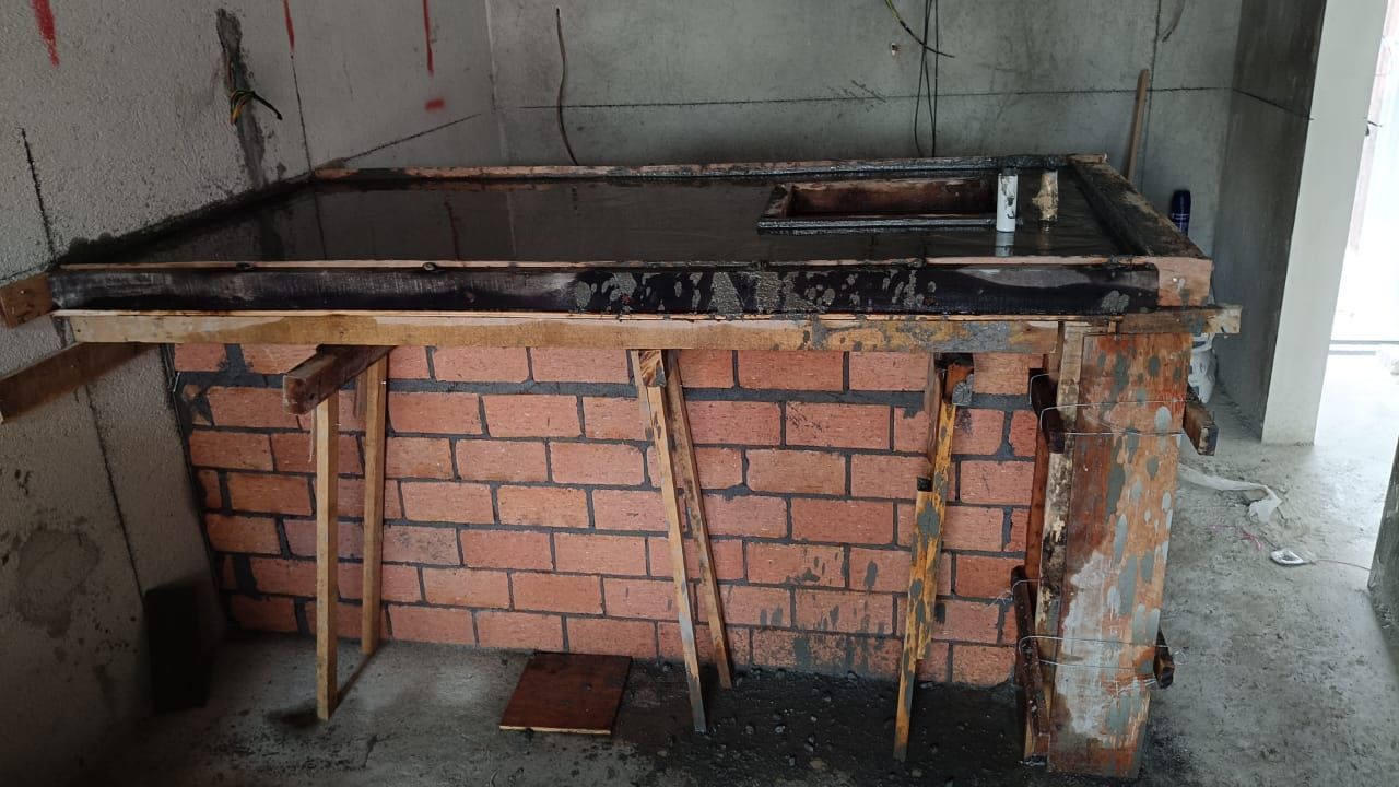 Kitchen Island Construction Project And Renovation 【Bukit Lintang Ayer Molek Melaka】
