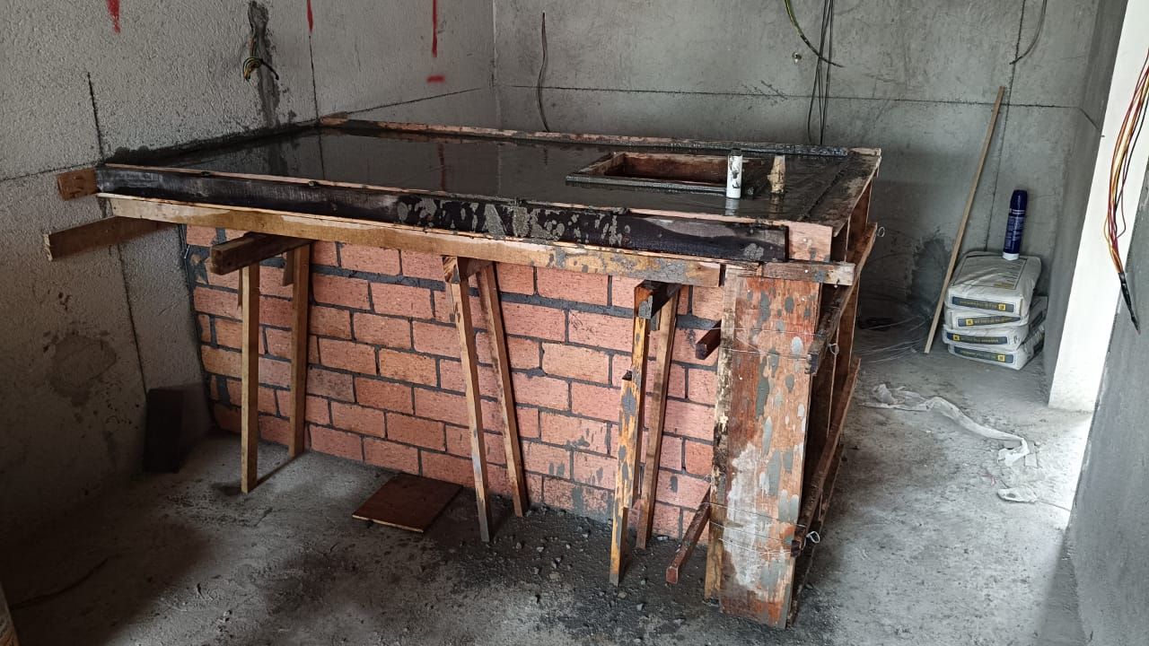 Kitchen Island Construction Project And Renovation 【Bukit Lintang Ayer Molek Melaka】