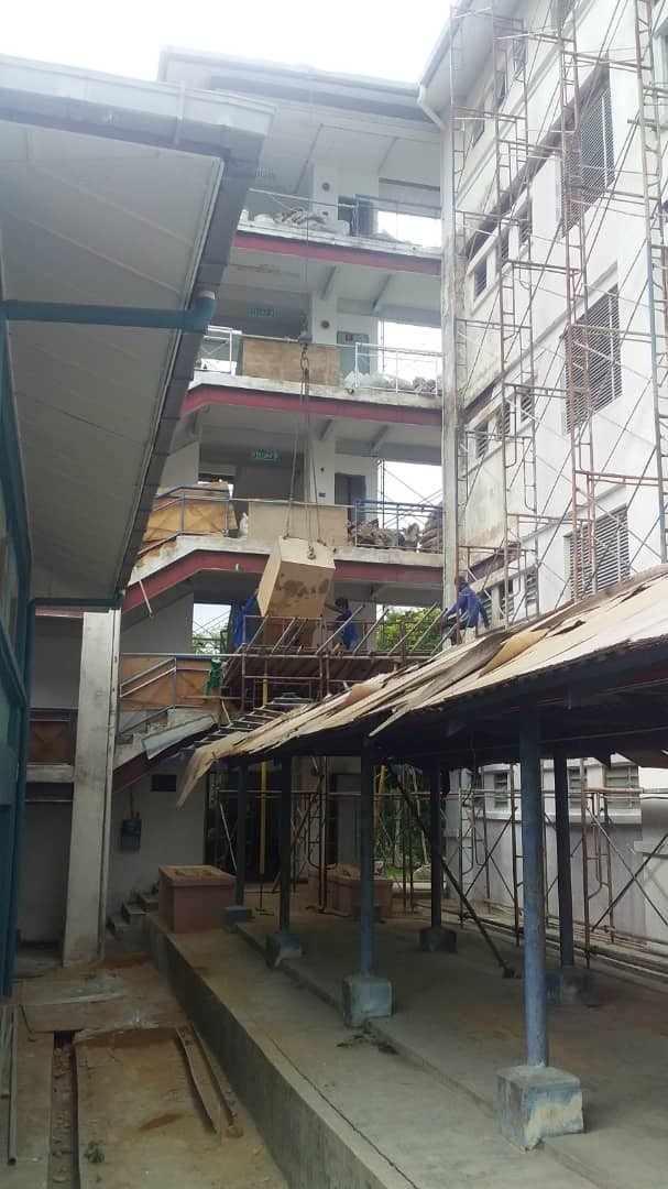 Pemasangan Jubin Di Kolej Jebat, UiTM Cawangan Melaka Kampus Alor Gajah, Lendu, 78000 Alor Gajah, Melaka.
