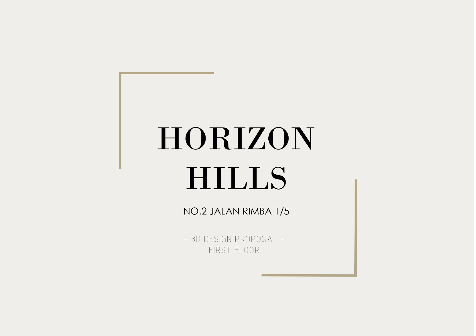 3D Drawing - Johor Bahru (Horizon Hills - 2, Jalan Gita 1/5)