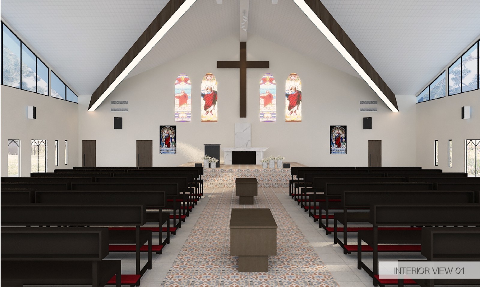 3D Drawing - Johor Bahru (Cathedral Of The Sacred Heart Of Jesus, Johor Bahru)