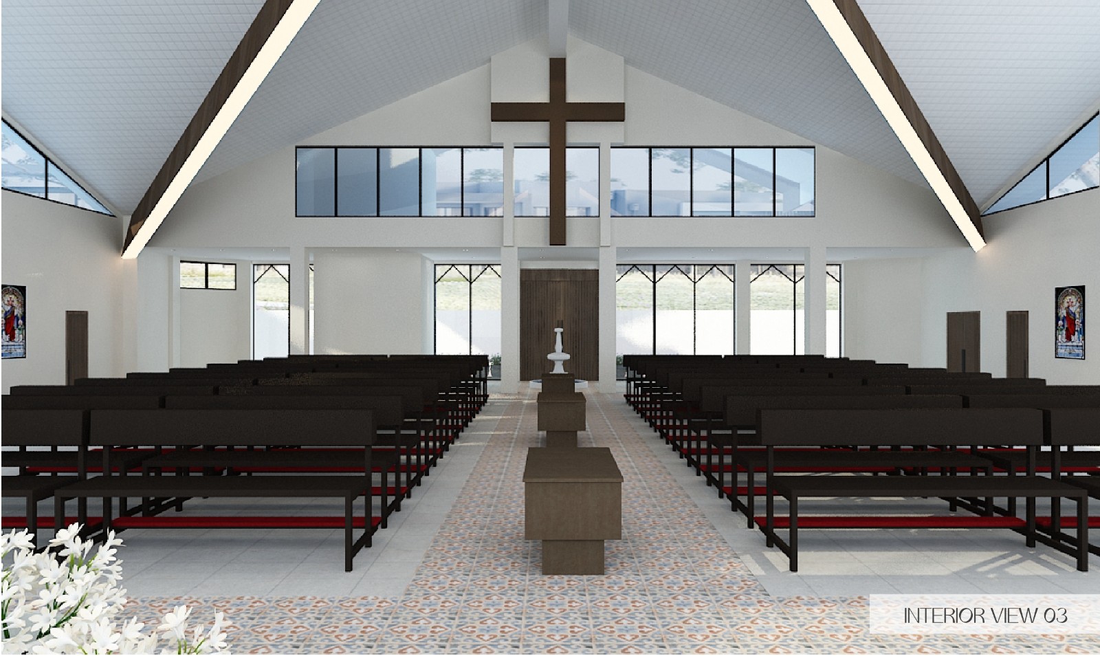 3D Drawing - Johor Bahru (Cathedral Of The Sacred Heart Of Jesus, Johor Bahru)