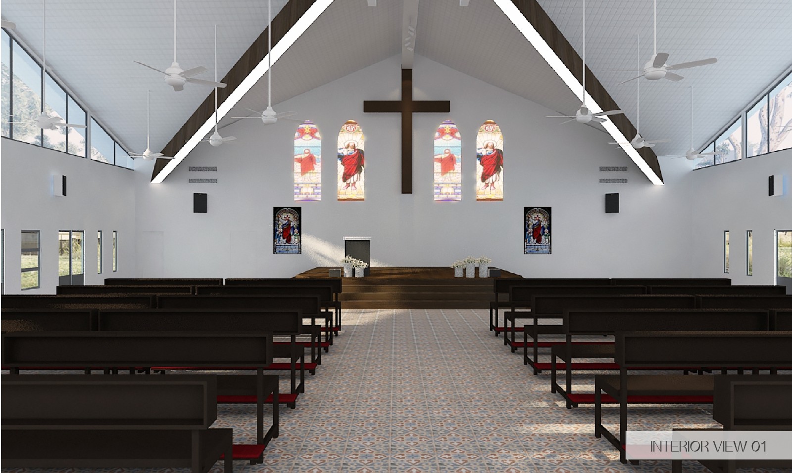 3D Drawing - Johor Bahru (Cathedral Of The Sacred Heart Of Jesus, Johor Bahru)