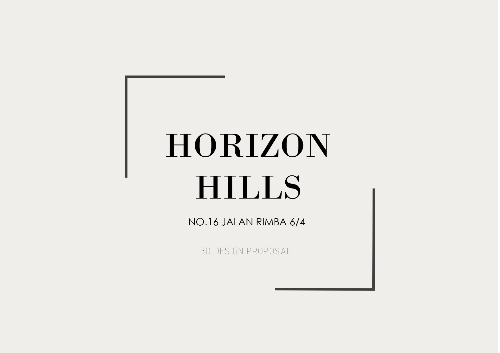 3D Drawing - Johor Bahru (Horizon Hills - Jalan Rimba)