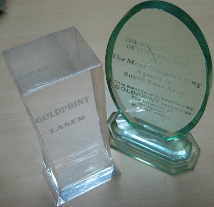 Award and Glass Cutting