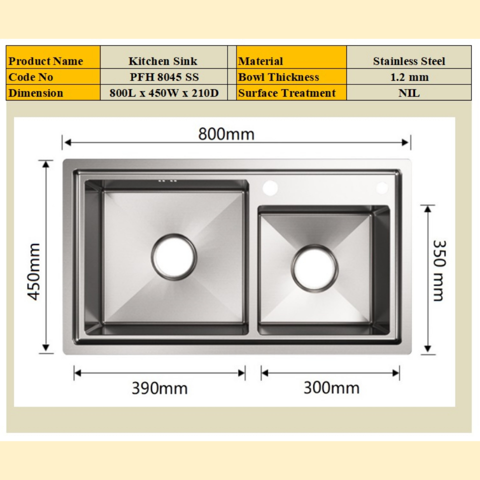 Pfh 8045 Ss Package Offer 304 Stainless Steel Stainless Steel Series Kitchen Sink Jb Johor Bahru Malaysia Supply Suppliers Pro Field Home Living Sdn Bhd