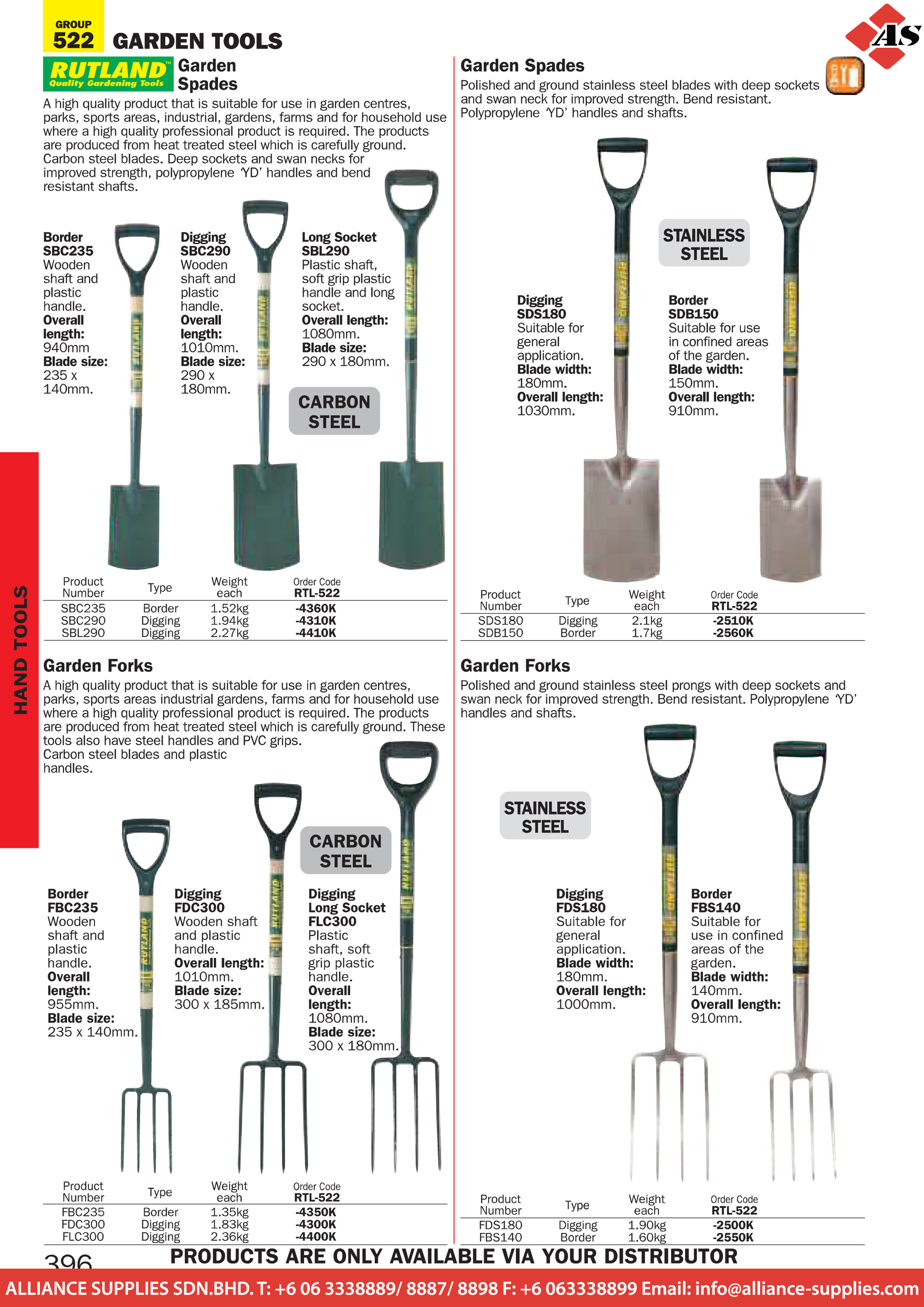 landscaping tool catalog