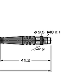 Turck PKG3M-1-PSG3M-TXL Actuator & Sensor Cable-3