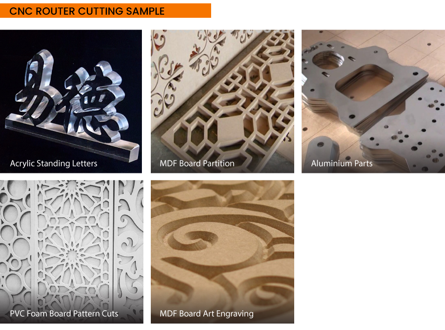 CNC Router Cutting, CNC Acrylic Perspex, CNC PVC, CNC MDF, CNC Aluminium