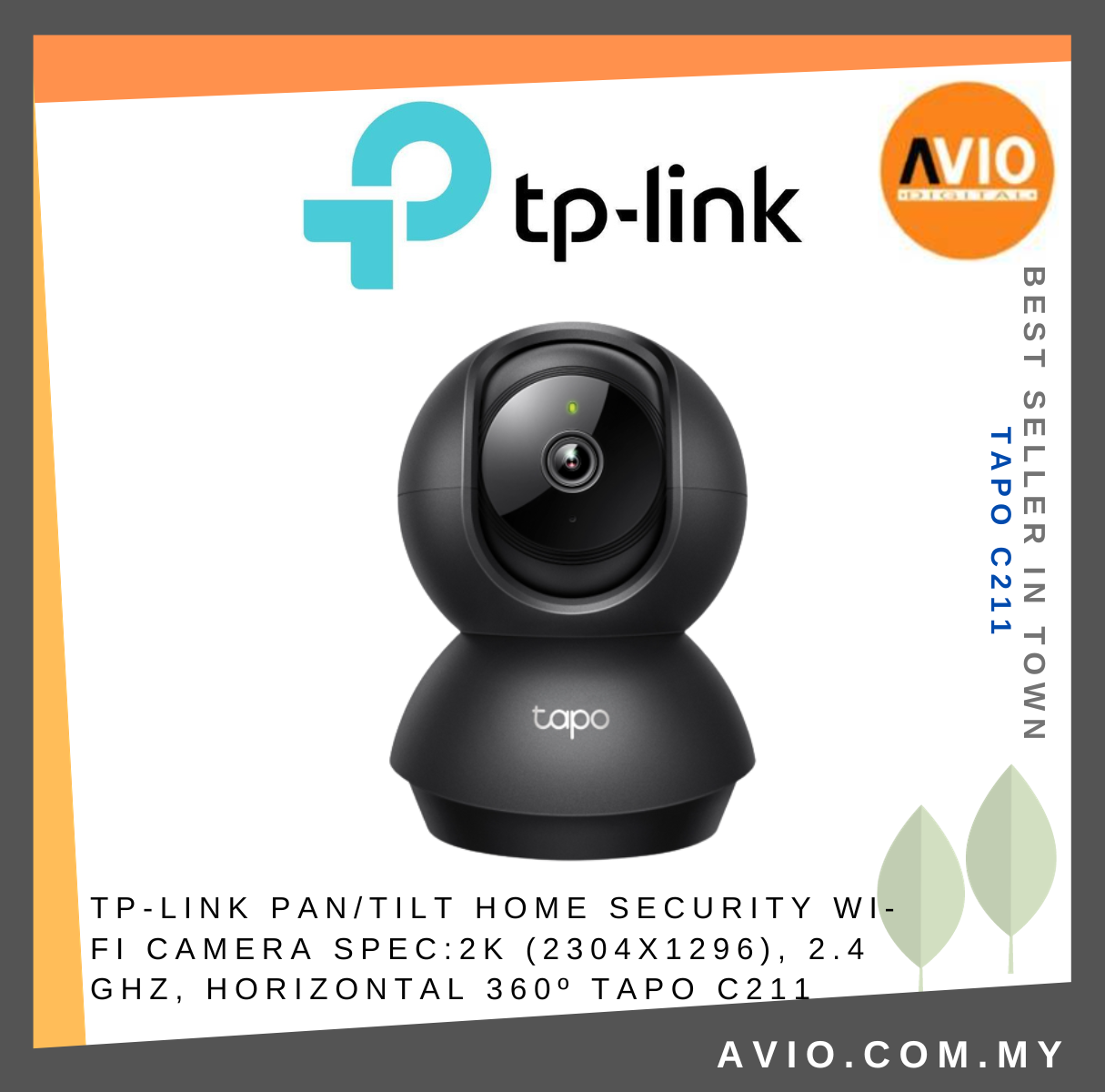 TP-Link - TP-Link Tapo C200 Pan/Tilt Home Security Wi-Fi Camera