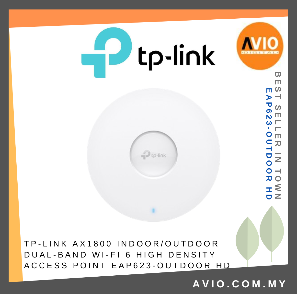 TP-LINK AX1800 Indoor/Outdoor Dual-Band Wi-Fi 6 High Density Access Point  EAP623-Outdoor HD EAP ACCESS POINT TP-LINK Johor Bahru (JB), Kempas, Johor  Jaya Supplier, Suppliers, Supply, Supplies