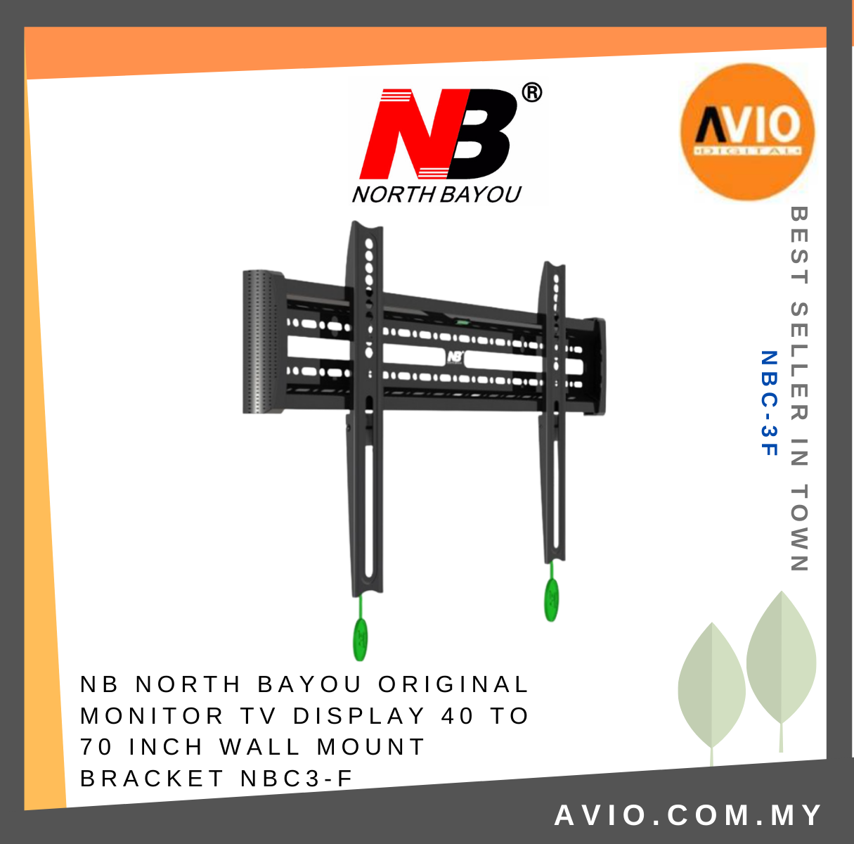 NB North Bayou Original NBC3-F 40-65 40 43 48 50 55 60 65 Inch