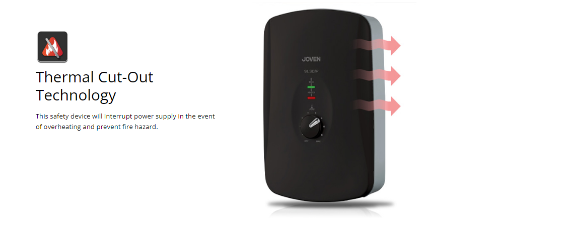 JOVEN SL30IP-RS 3.6KW 15.0A 240VAC 50HZ WATER HEATER [WHITE/BLACK] Kuala  Lumpur (KL), Selangor, Malaysia Supplier, Supply, Supplies, Distributor |  JLL Electrical Sdn Bhd