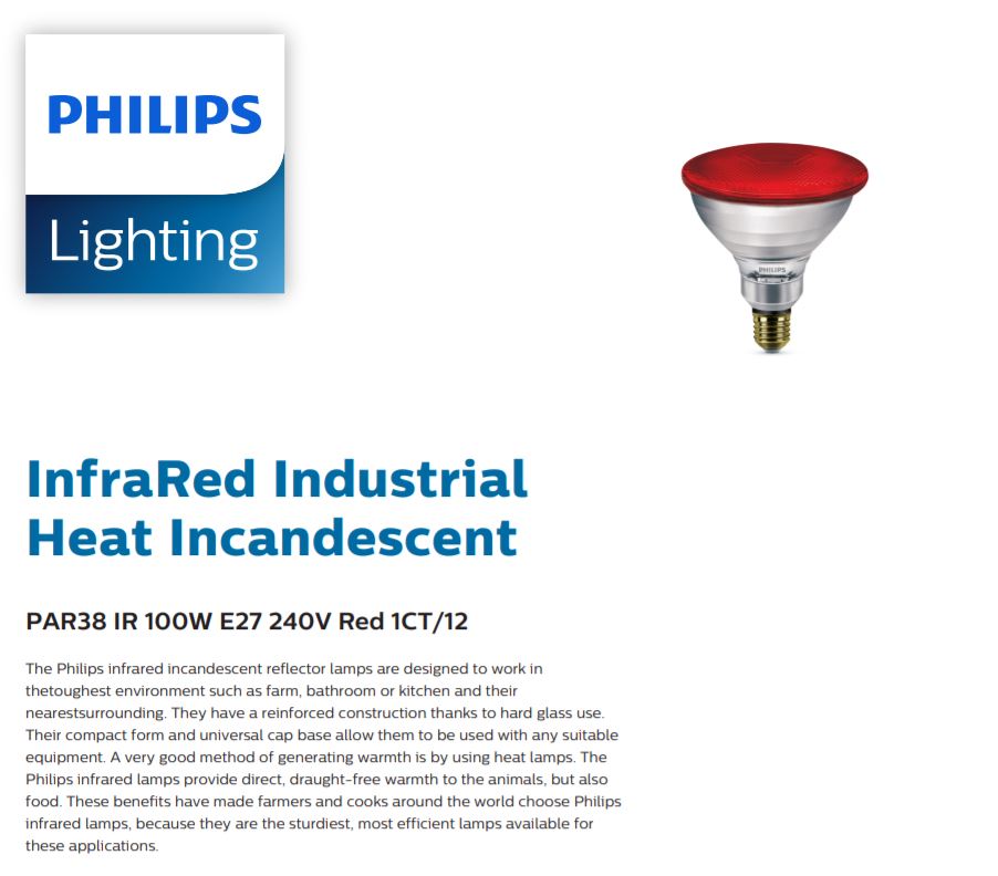 Brullen bewondering Ezel PHILIPS PAR38 IR 100W 240V E27 RED INFRARED INDUSTRIAL BULB PHILIPS  LIGHTING PHILIPS UVC/ MEDICAL Kuala Lumpur (KL), Selangor, Malaysia  Supplier, Supply, Supplies, Distributor | JLL Electrical Sdn Bhd