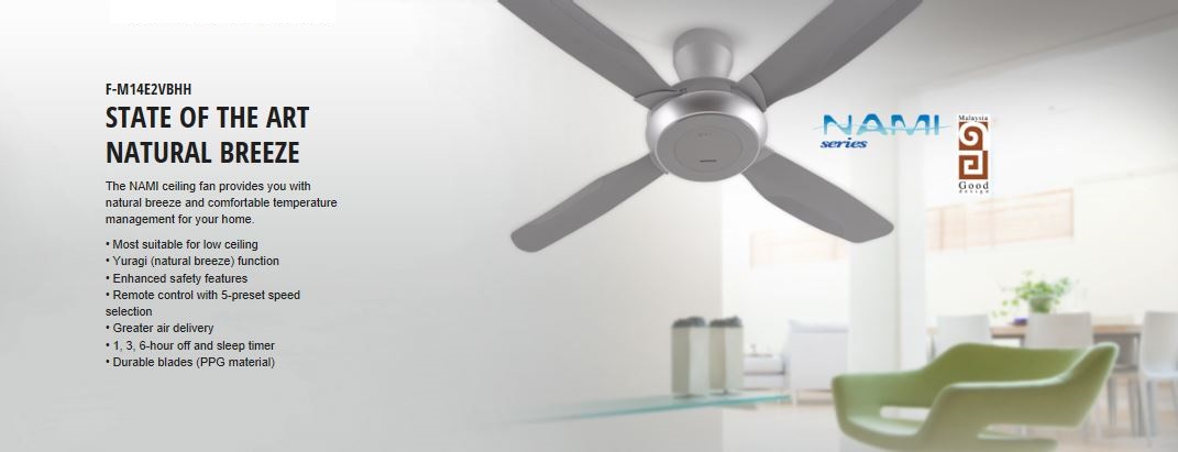 Panasonic Fan 56 Nami 4 Blade Ceiling Fan F M14e2vbhh Fans Kuala