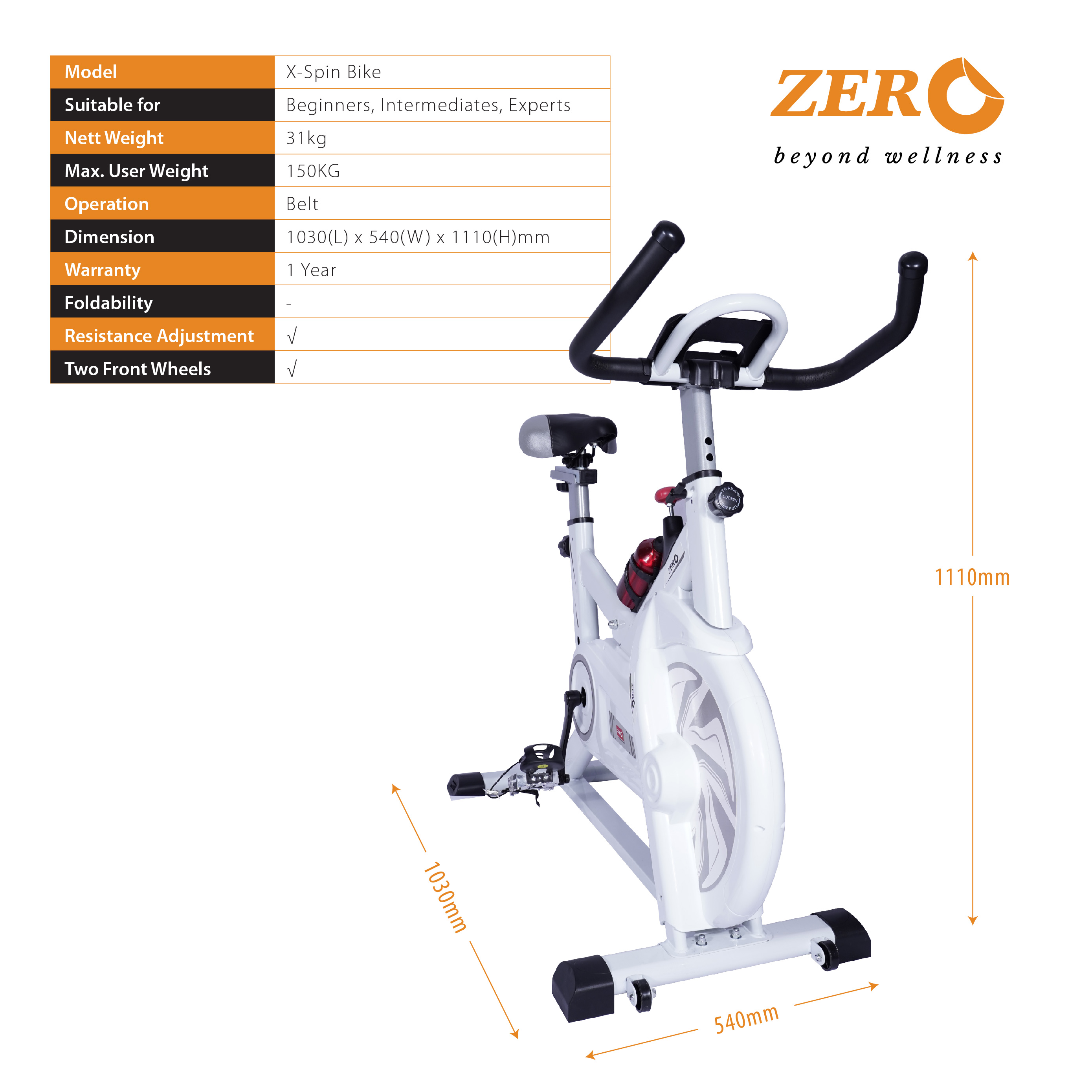 zero exercise bike