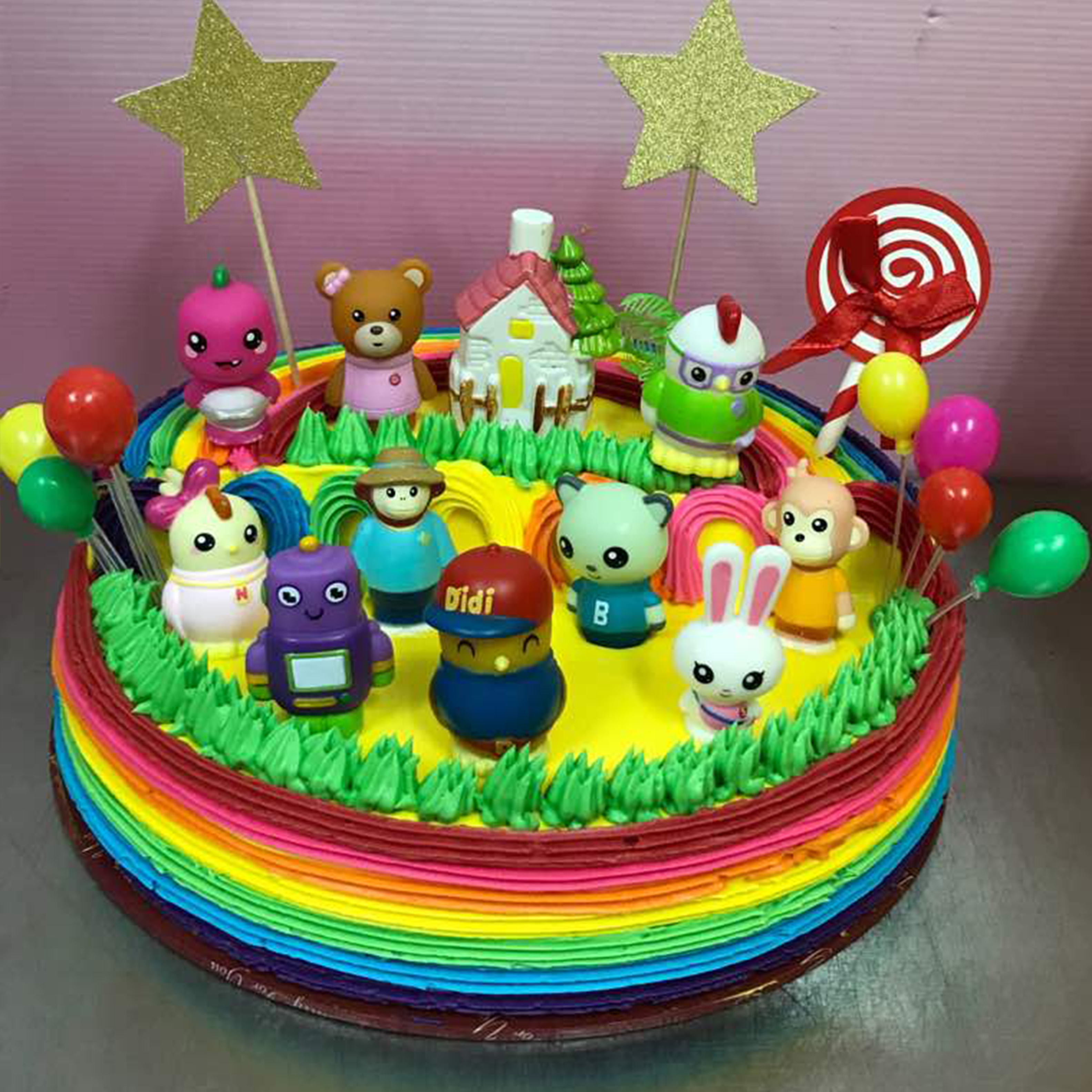 Didi Rainbow Petite Cake (Ready Made Shah Alam) - SugarCandy