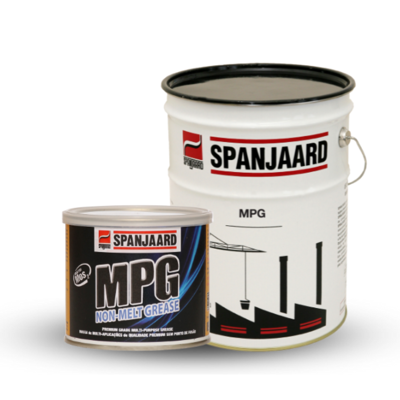 Spanjaard MPG Multi Purpose Grease - High performance non melt grease available in tube, cartridge, and 500-gram packing.