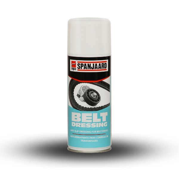 Product image of Spanjaard Belt Dressing Spray, a premium anti-slip drive belt spray designed to enhance performance and prolong belt life.