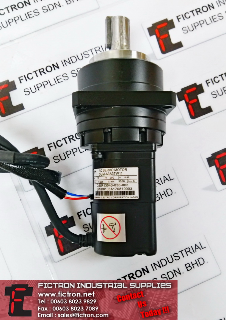 SGM-A3A3TW11 SGMA3A3TW11 Sigma Series YASKAWA Ac Servo Motor Supply Repair Malaysia Singapore USA