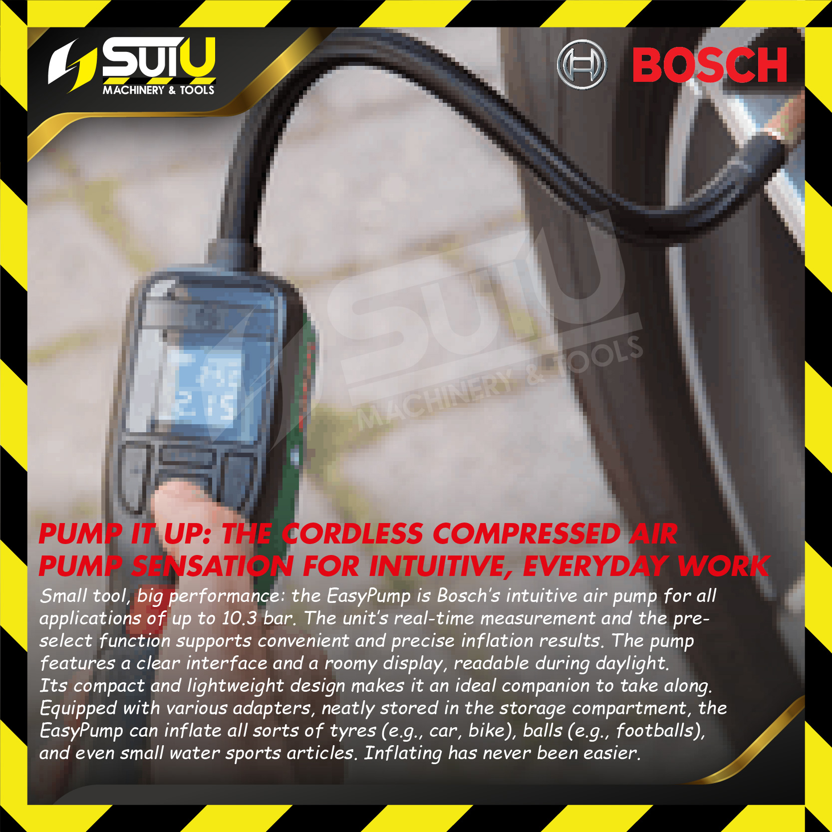 BOSCH EASYPUMP 3.6V Cordless Compressed Air Pump Air Tool Kuala Lumpur  (KL), Malaysia, Selangor, Setapak