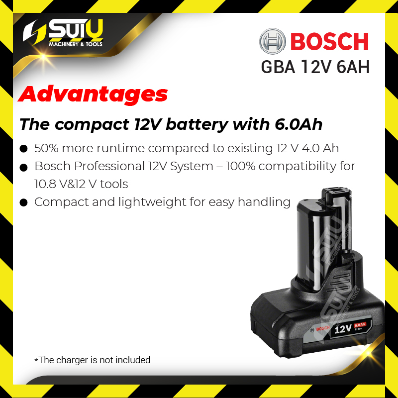 BOSCH GBA 12V / 1600A00X7H 12V 6.0Ah Professional Li-ion Battery Battery  Battery & Electrical Kuala Lumpur (KL), Malaysia, Selangor, Setapak  Supplier, Suppliers, Supply, Supplies