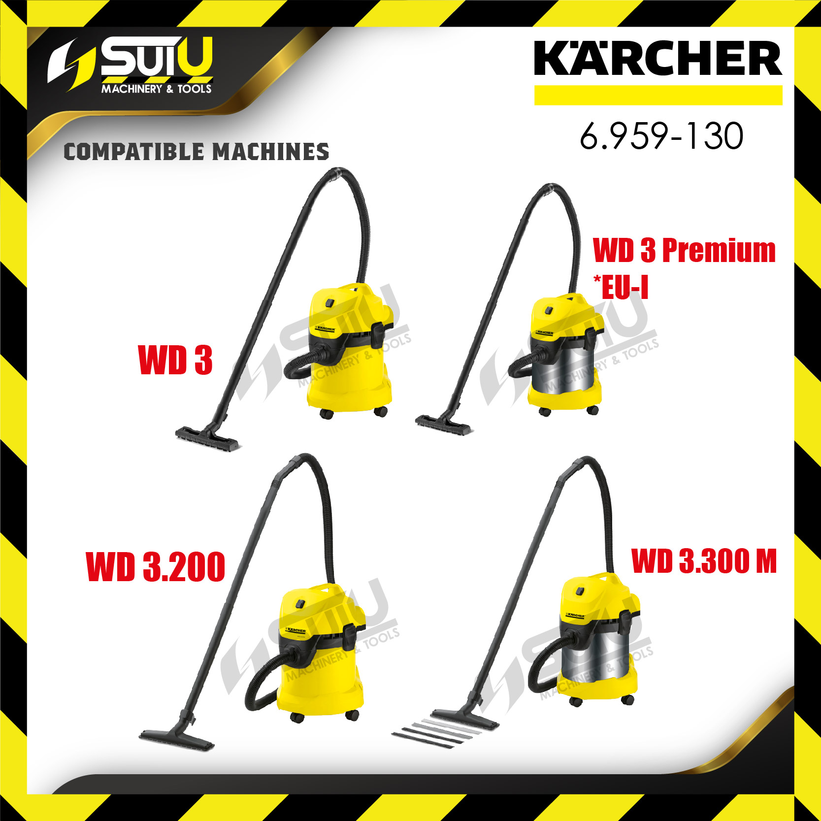 KARCHER 6.959-130 5PCS Paper Filter Bag / Dust Bag for WD3 / WD3 Premium  *Eu-1 / WD3.200 / WD3.300M Vacuum Cleaner Cleaning Equipment Kuala Lumpur  (KL), Malaysia, Selangor, Setapak Supplier, Suppliers, Supply,