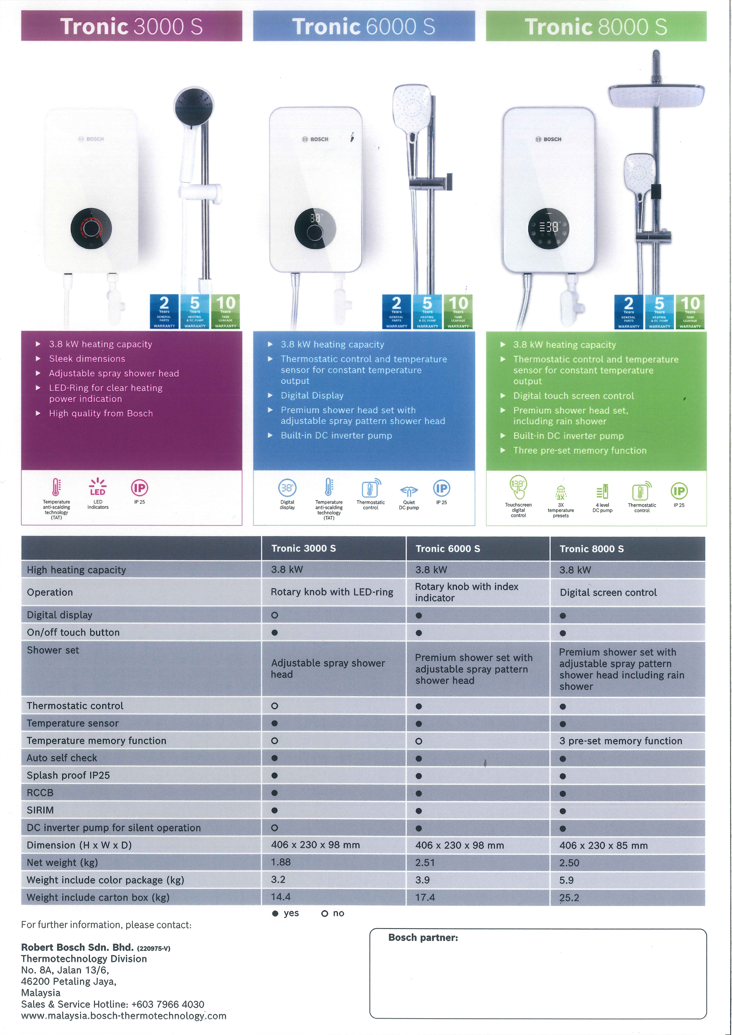 BOSCH TRONIC 8000S / TR8000S Electric Instantaneous water heater Water  Heater Home Improvement Kuala Lumpur (KL), Malaysia, Selangor, Setapak  Supplier, Suppliers, Supply, Supplies | Sui U Machinery u0026 Tools (M) Sdn Bhd