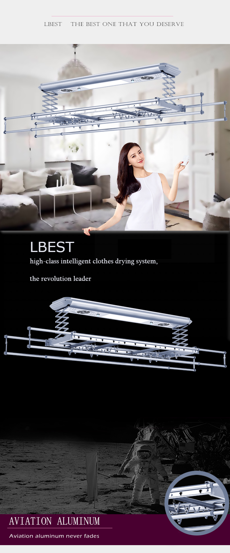 L BEST M01-1204AXFP: INTELLIGENT SMART AUTOMATION CLOTHES DRYING