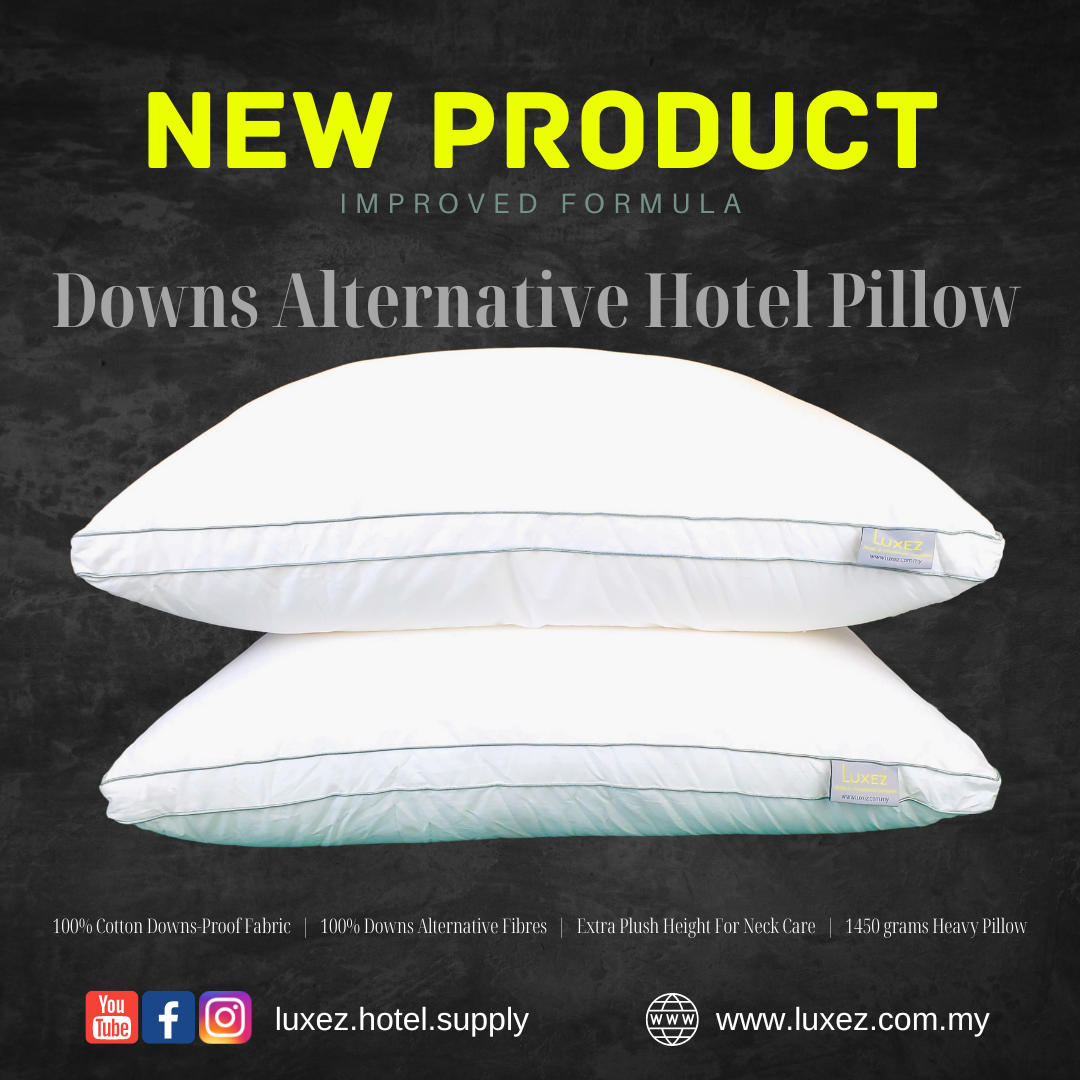 Luxez Downs Alternative Microfibre Hotel Pillow neck care support