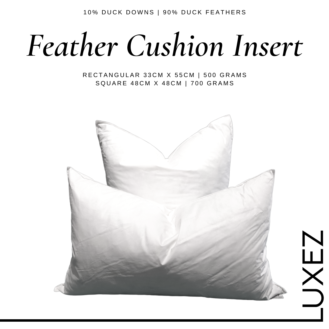 Luxez Feather Cushion Insert For Deco Accent Cushion