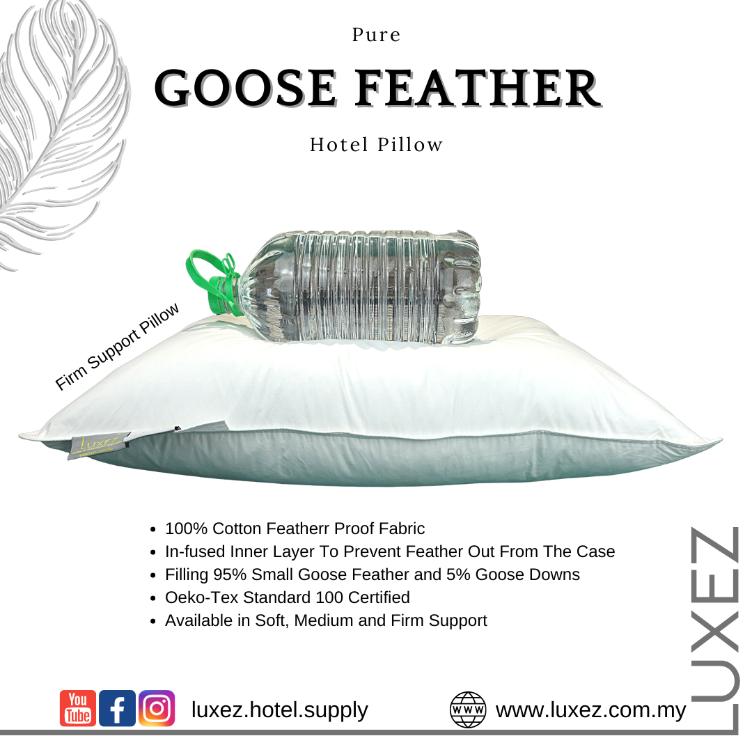 Swan feather outlet pillow