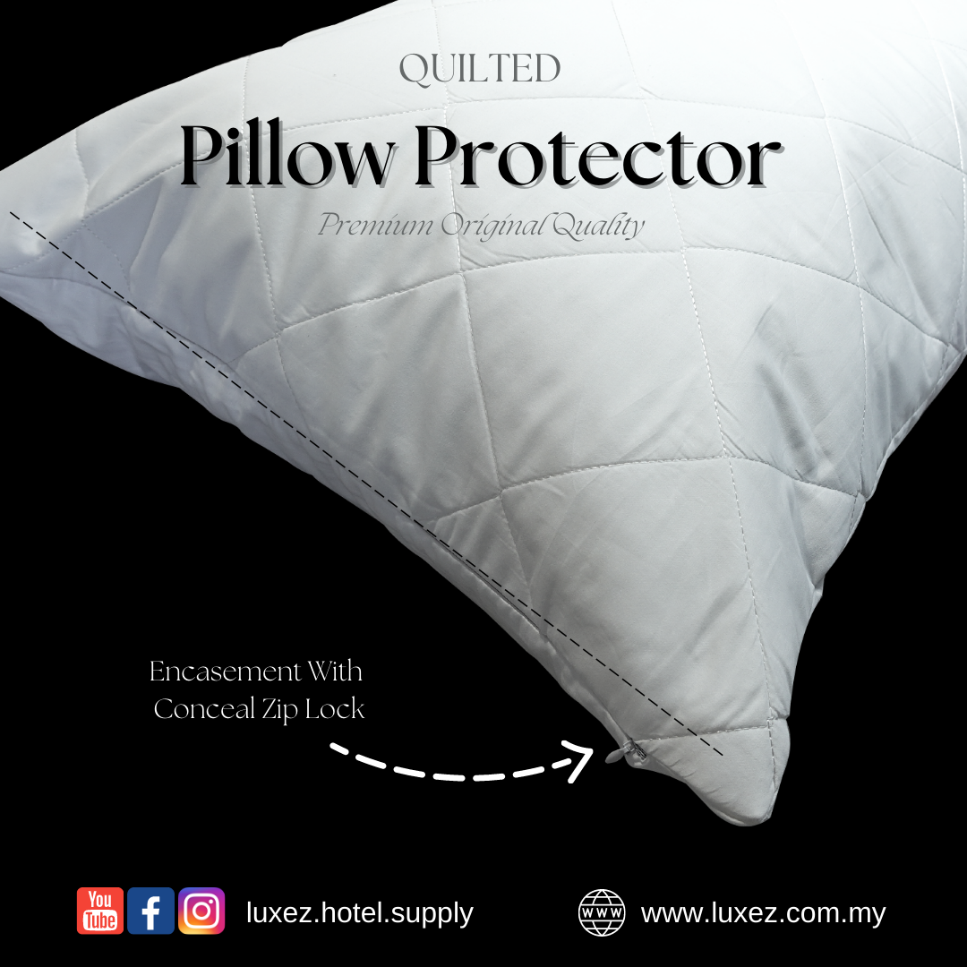 luxez cotton pillow protector king pillow protector with conceal zip lock
