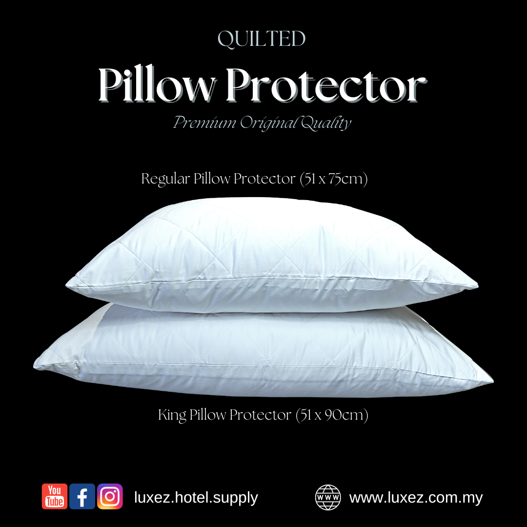 luxez cotton pillow protector king pillow protector with conceal zip lock