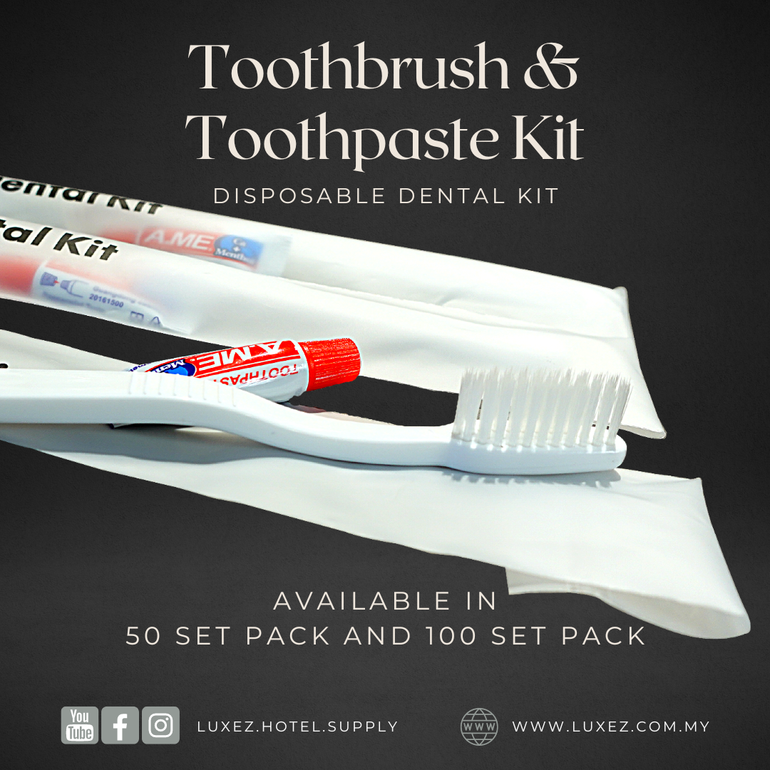 hotel amenities dental kit toothbrush toothpaste dispoable toiletries