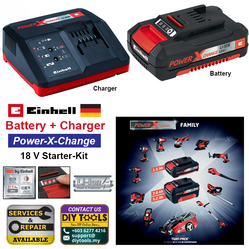 Starter Kit Power EINHELL 18V Power X Change - 5.2Ah