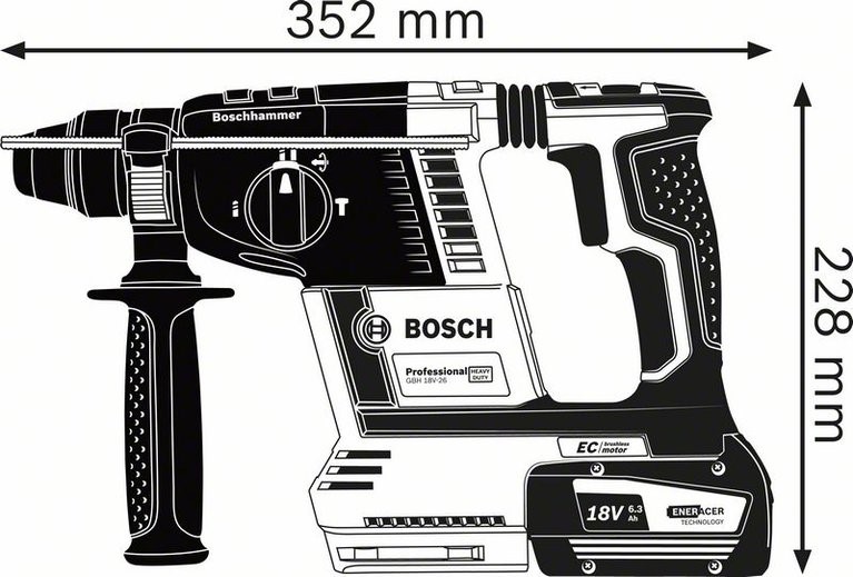 Combi hammer with chisel function No rotary motion; impact effect only,Enhanced tool control for superior results in delicate materials even with impact - thanks to performance adjustment with slow ramp-up and reduced maximum performance