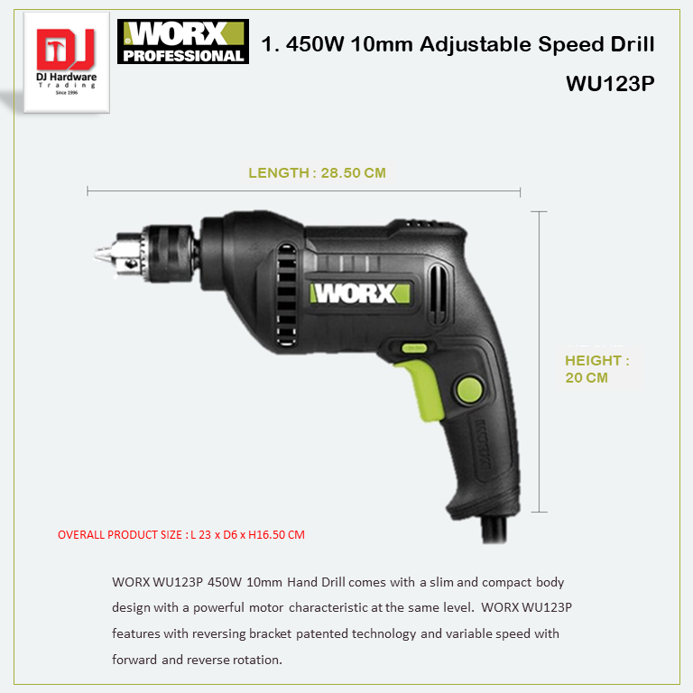 10mm Variable speed Drill